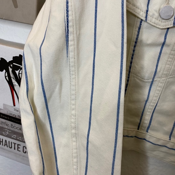 American Eagle Striped Denim Jacket - Picture 5 of 5